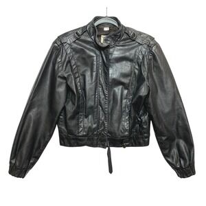Vintage Northside Fashions Moto Jacket Womens M Black Scovill Zipper 1950s-70s